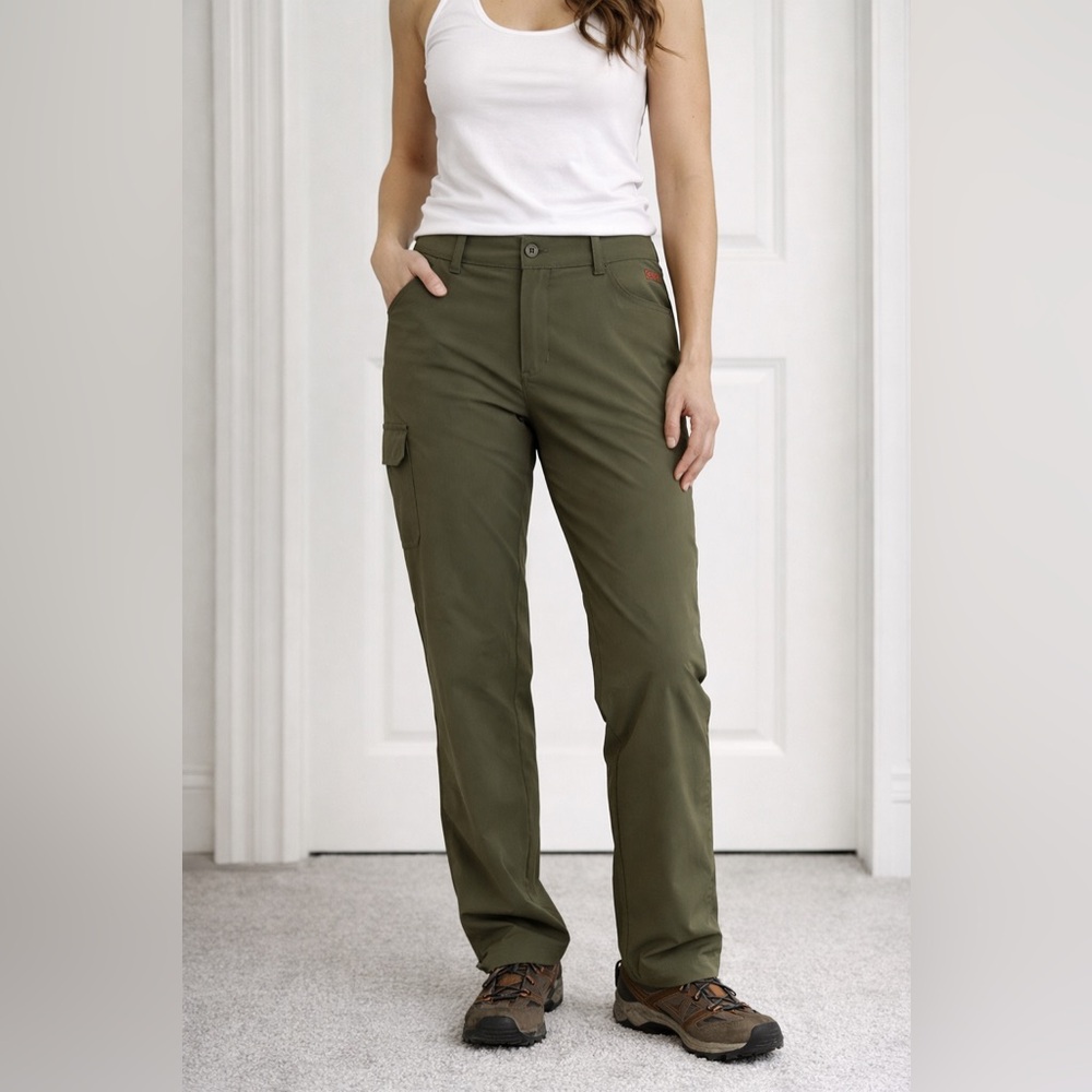 EMS Fencemender Women’s 12 Olive Green Cargo Hiking Utility Pants